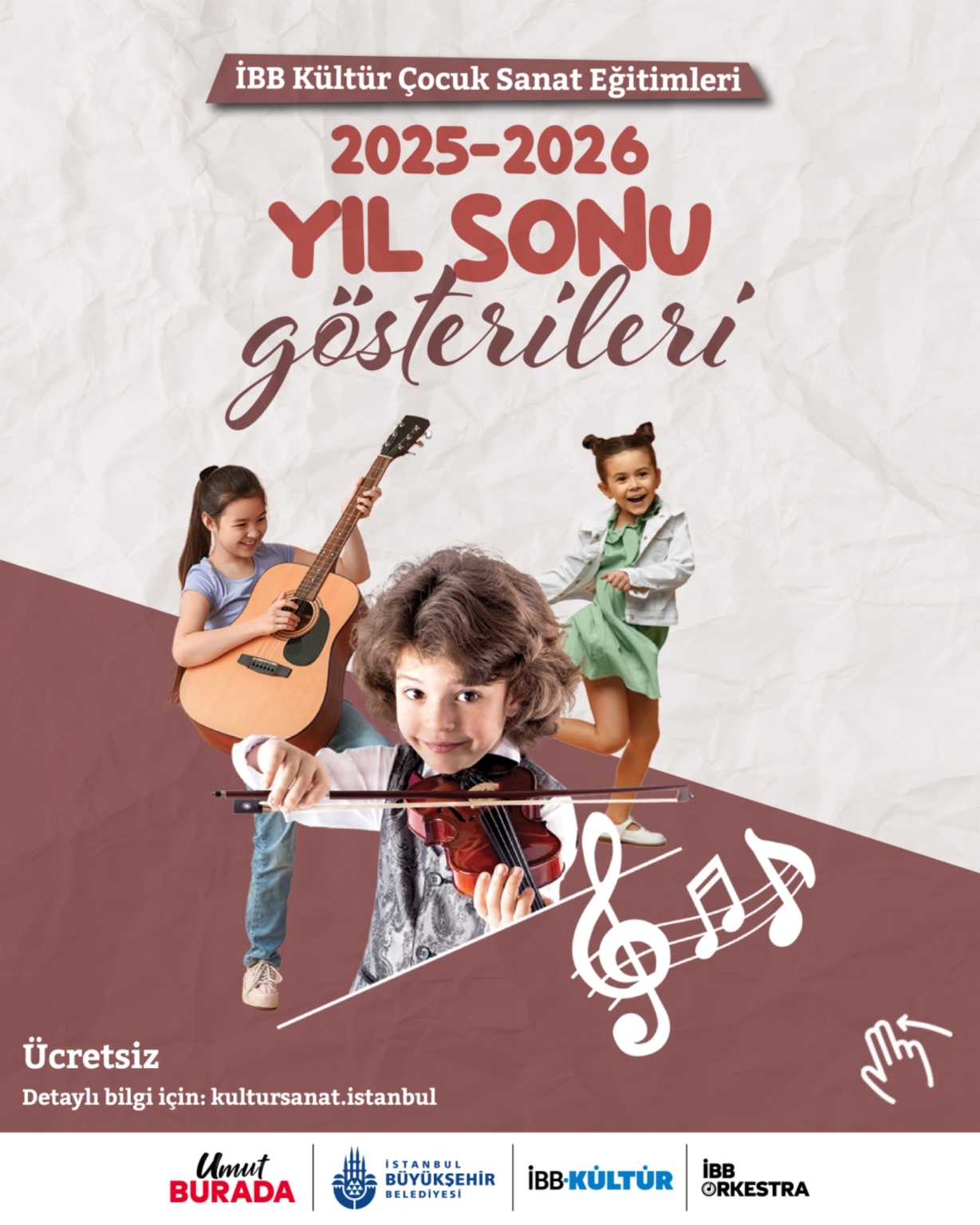 İBB K&uuml;lt&uuml;r &Ccedil;ocuk Sanat Eğitimleri