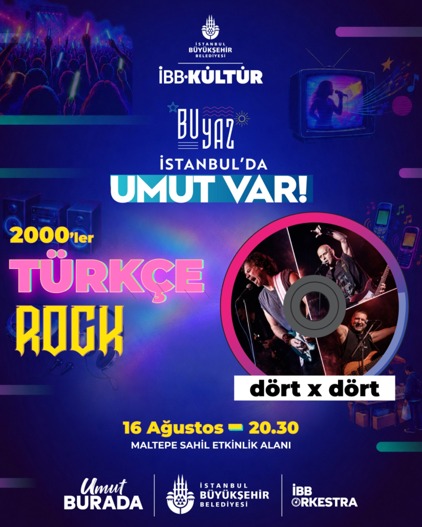 İBB ORKESTRA - 2000'LERDE T&Uuml;RK&Ccedil;E ROCK - DİREC-T VE D&Ouml;RT X D&Ouml;RT MALTEPE SAHİL ETKİNLİK ALANI KONSERLERİ