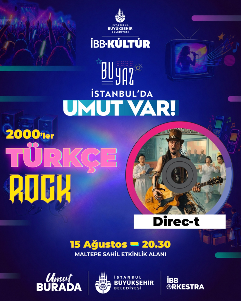 İBB ORKESTRA - 2000'LERDE T&Uuml;RK&Ccedil;E ROCK - DİREC-T VE D&Ouml;RT X D&Ouml;RT MALTEPE SAHİL ETKİNLİK ALANI KONSERLERİ