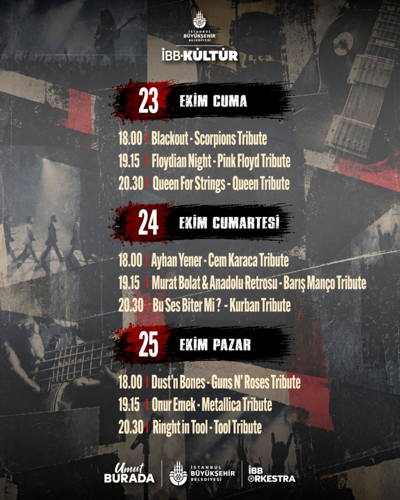İBB ORKESTRA - ROCK EFSANELERİ KONSERLERİ - MALTEPE SAHİL ETKİNLİK ALANI - 23-25 EKİM 2026 İBB ORKESTRA - ROCK EFSANELERİ KONSERLERİ - MALTEPE SAHİL ETKİNLİK ALANI - 23-25 EKİM 2026